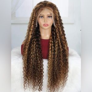 COPY - 13*4 HD Lace Front 180 Density  Curly Human Hair Wig 22’